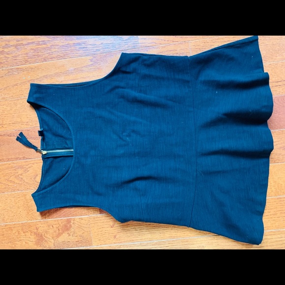 J crew peplum black medium top - Picture 2 of 2